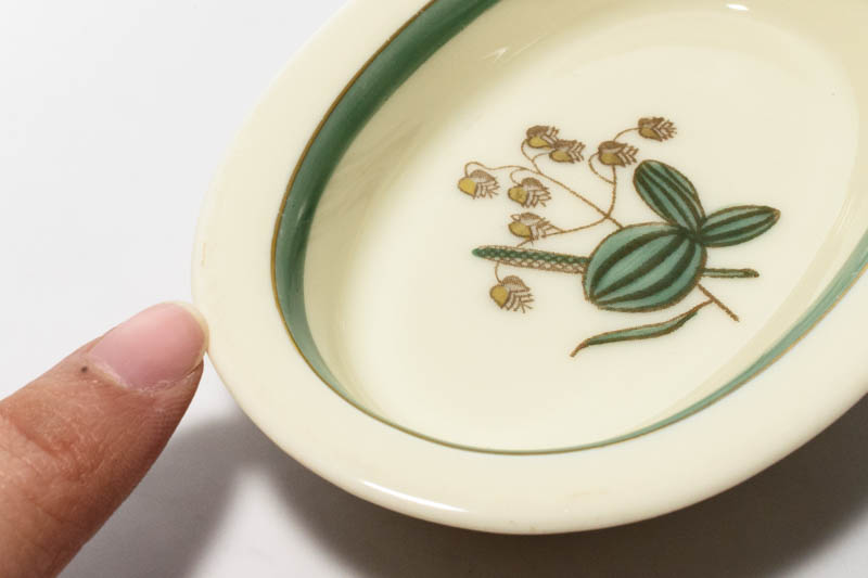 北欧食器 デンマーク ロイヤルコペンハーゲン Quaking Grass Thorkild Olsson オーバル 小皿